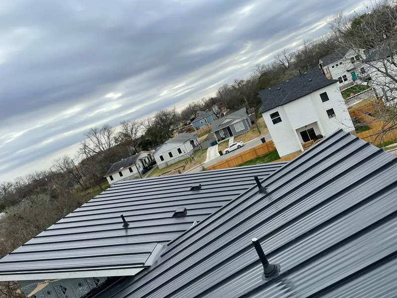 Standing seam metal roof panels with vents for Skylight Repair in Roselle